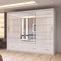 Cyclia 255cm 3 Door Sliding Wardrobe (High Gloss)
