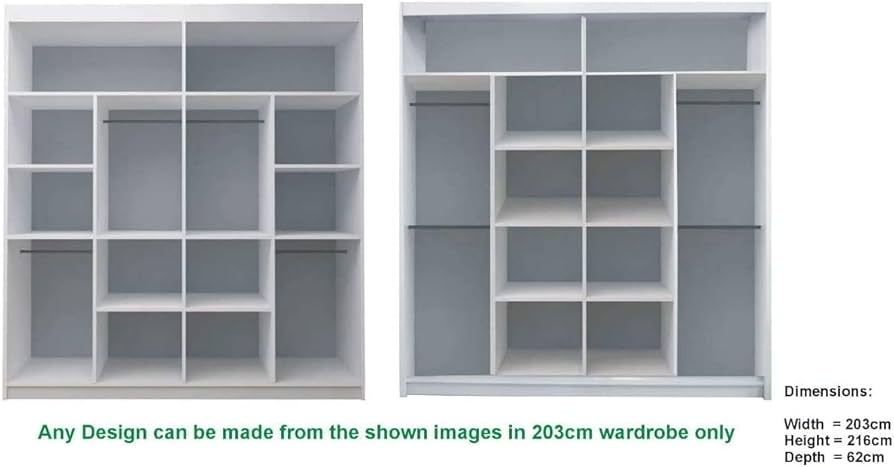 Roadey 203cm Sliding Wardrobe