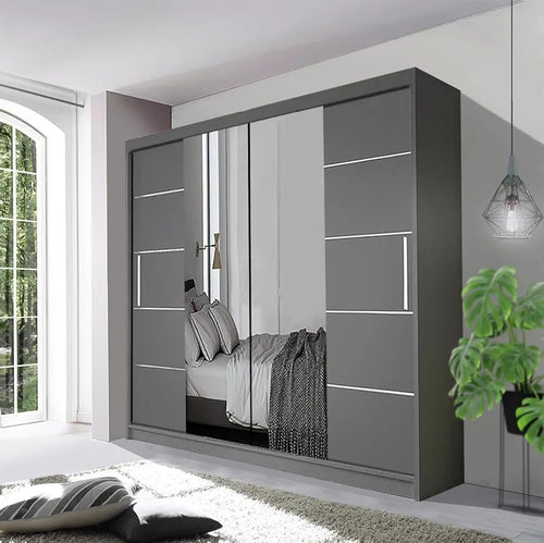 Ample 203cm Sliding Door Wardrobe
