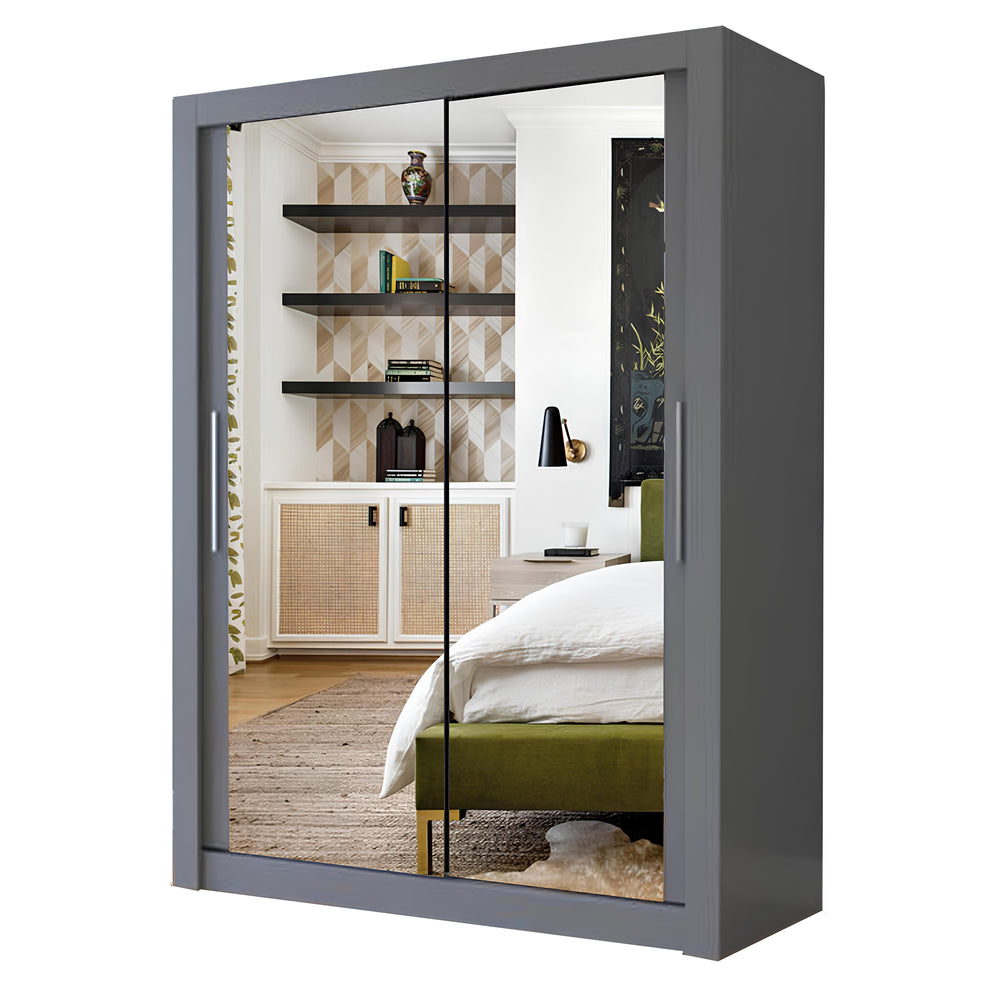 Milan 120cm Sliding Door Wardrobe