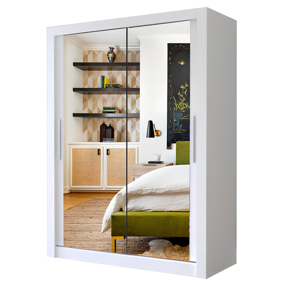 Milan 120cm Sliding Door Wardrobe