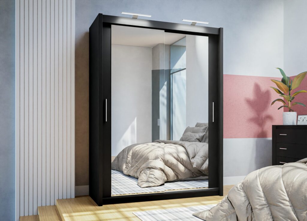 Paris Mirrored 150cm Sliding Wardrobe